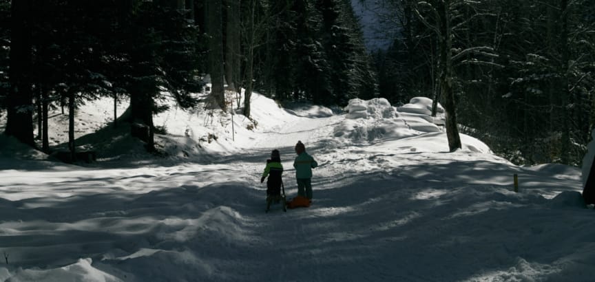 enfant dans la neige